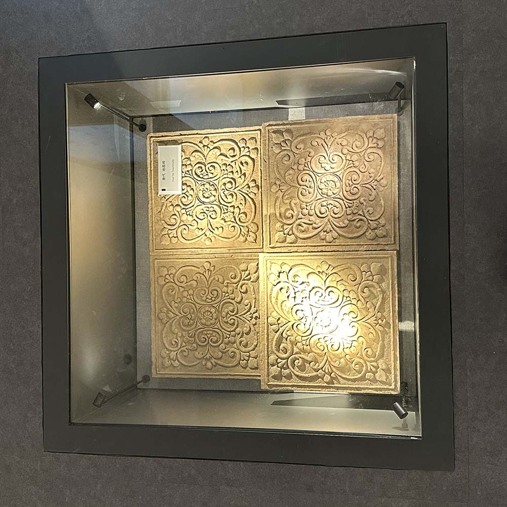 Built-in Niche Floor Glass Display Cabinet