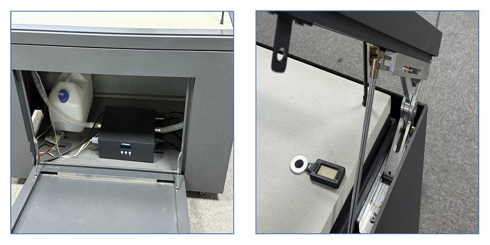 Museum display case with microenvironment controller