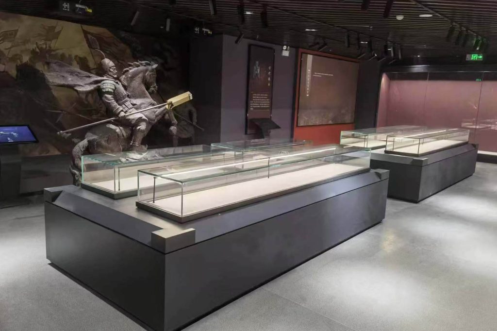 empty museum display case