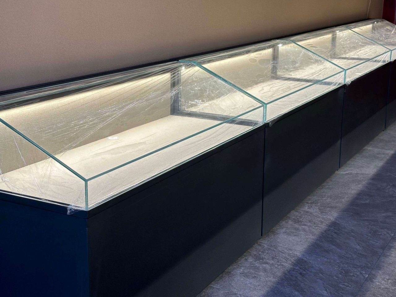 modular counter display cases