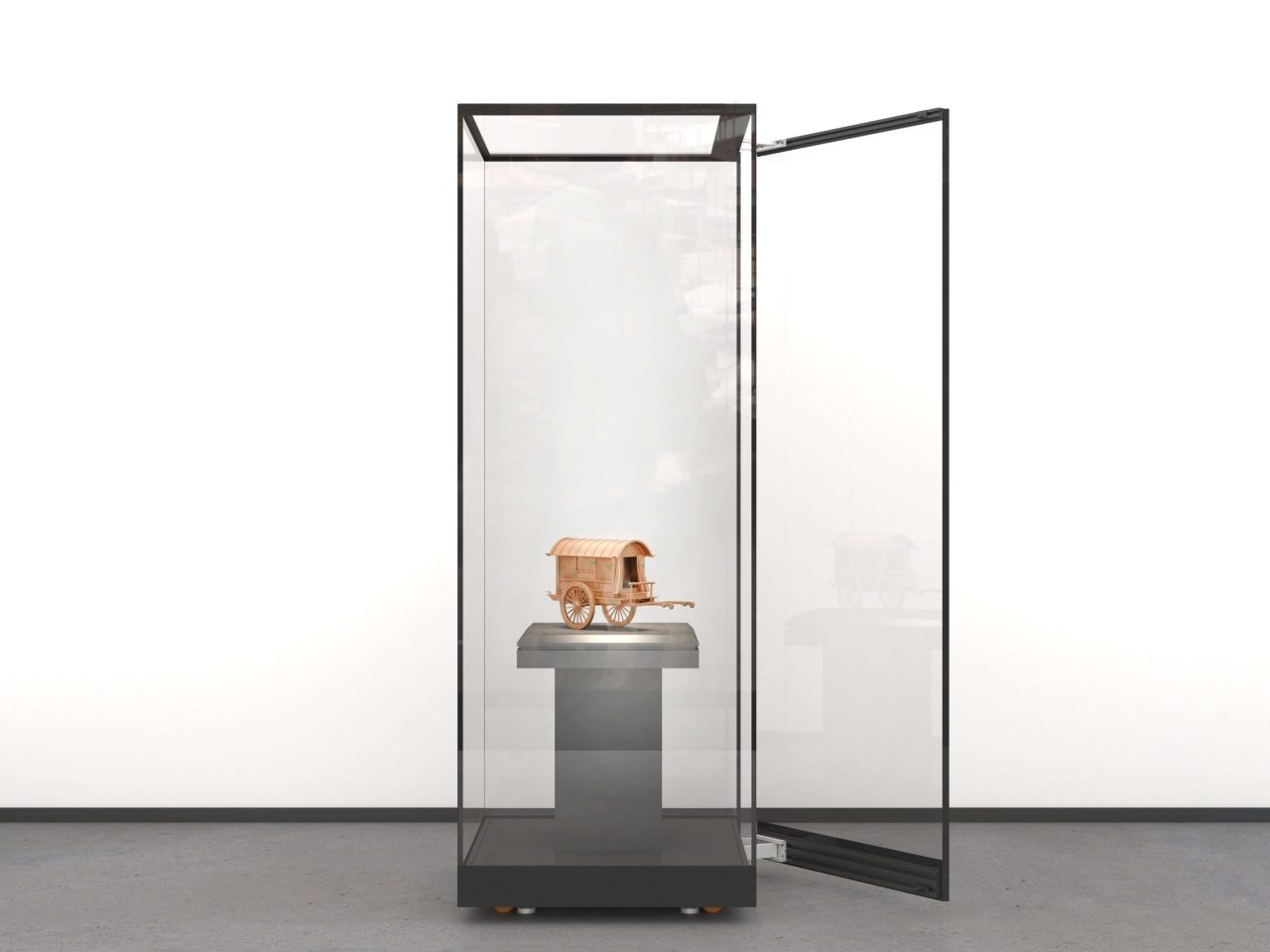Custom freestanding display cases
