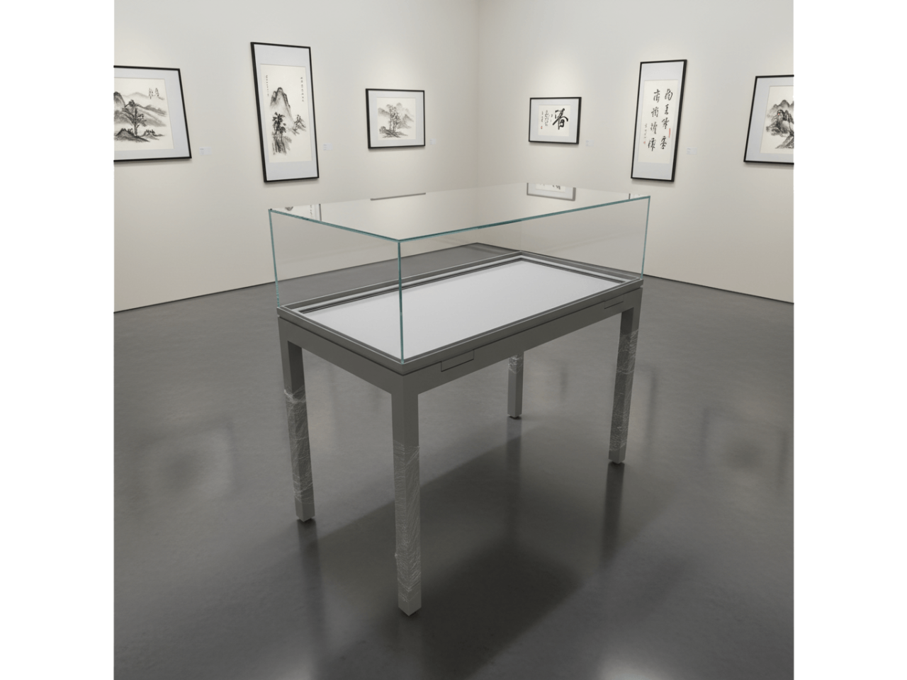 Custom table top display cabinets